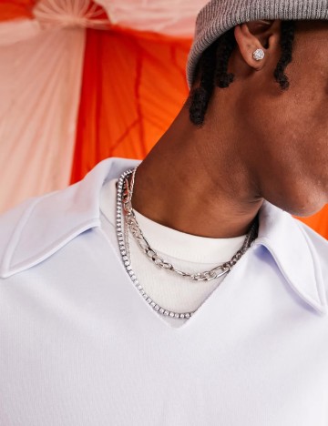 Bluză ASOS, albastru deschis