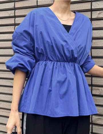 Cămașă Shein FRIFUL, albastru