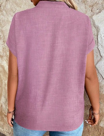 Cămașă cu mânecă scurtă Shein Curve+, mix culori