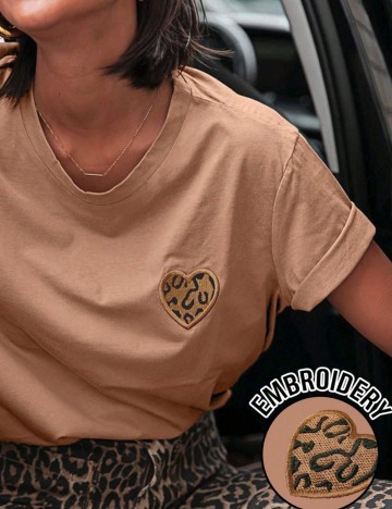 Tricou Shein, cărămiziu