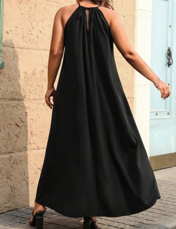 Rochie maxi Shein Curve+, negru