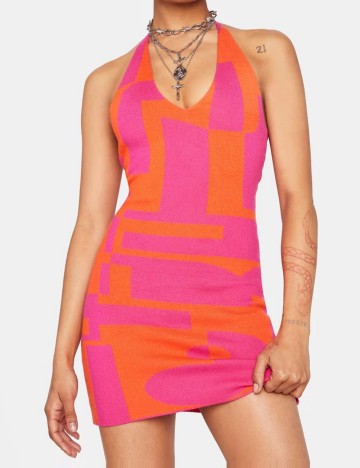 Rochie mini Peppermayo, mix culori