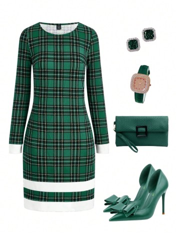 Rochie mini Shein, verde