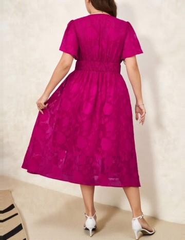 Rochie midi Shein, roz