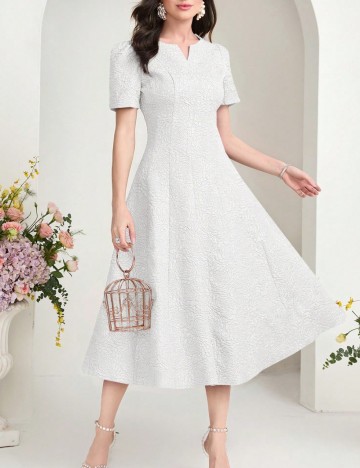 Rochie midi Shein, alb