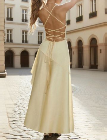 Rochie midi Shein, galben