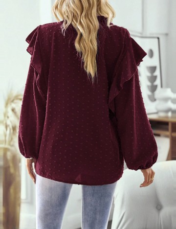 Cămașă Shein, vișiniu