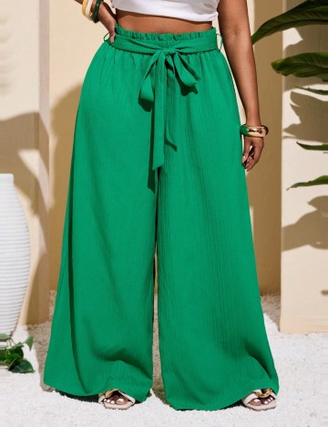 Pantaloni Shein Curve+, verde