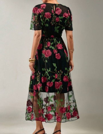 Rochie midi Shein, mix culori