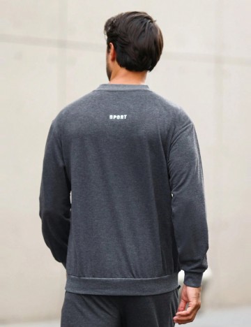 Bluză Shein MANFINITY, gri