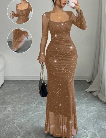 Rochie maxi Shein, maro