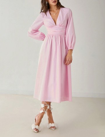 Rochie midi Shein, roz