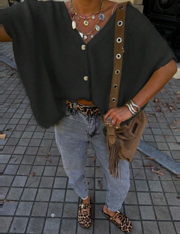 Cardigan Shein, negru