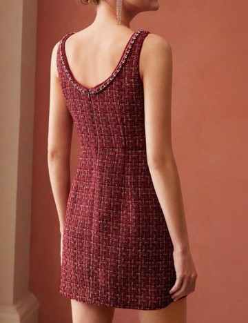 Rochie mini Shein MOTF, vișiniu