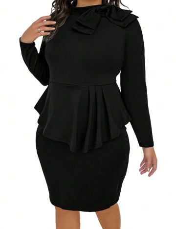 Rochie mini Shein Curve+, negru