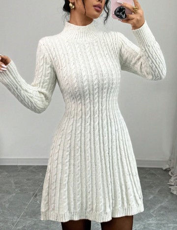 Rochie mini Shein, crem