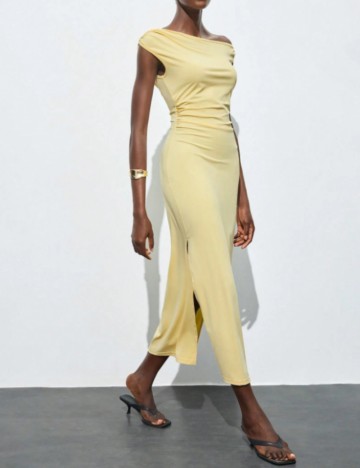 Rochie midi Shein, galben