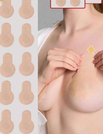 Set plasturi adezivi pentru sâni Shein, bej