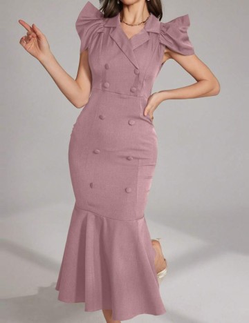 Rochie midi Shein, roz