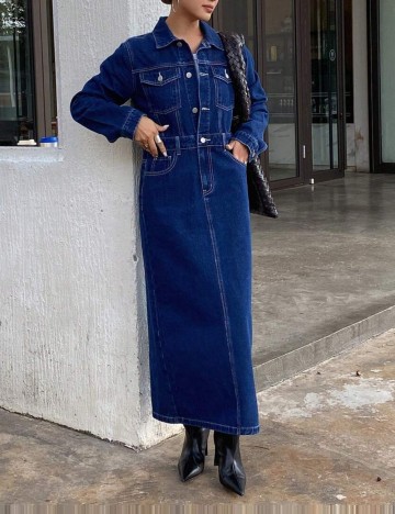 Rochie de blugi Shein, albastru