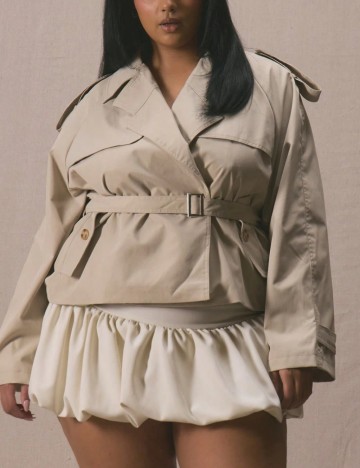 Trench Shein Curve+, bej