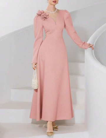 Rochie maxi Shein, roz