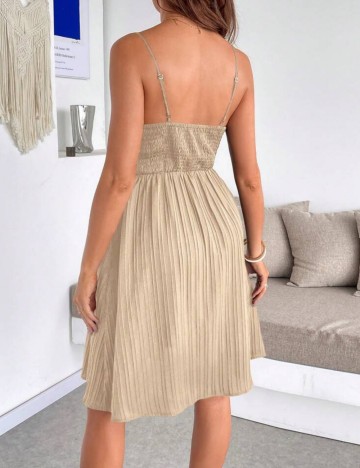 Rochie midi Shein Curve+, bej