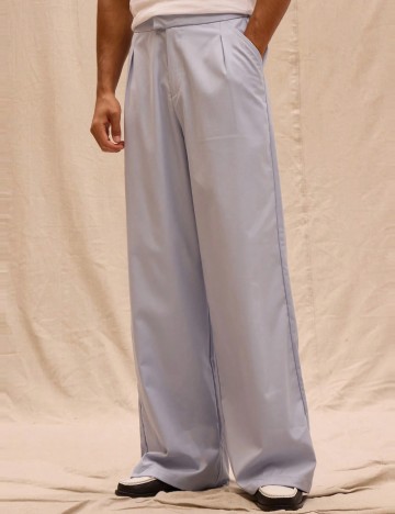 Pantaloni Shein MUSERO, albastru