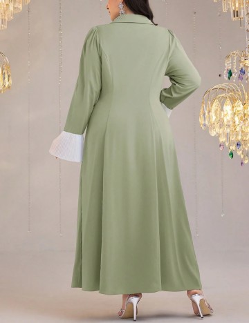 Rochie midi Shein Curve+, verde