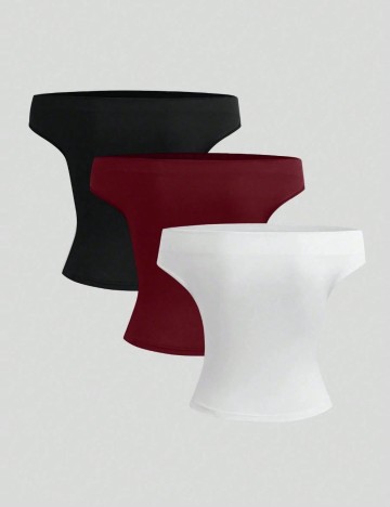 Set topuri Shein Curve+, mix culori