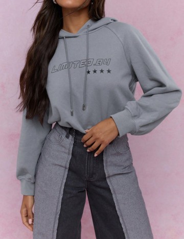 Hanorac tip body Shein Missguided, gri