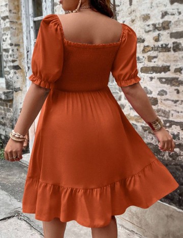 Rochie mini Shein Curve+, portocaliu