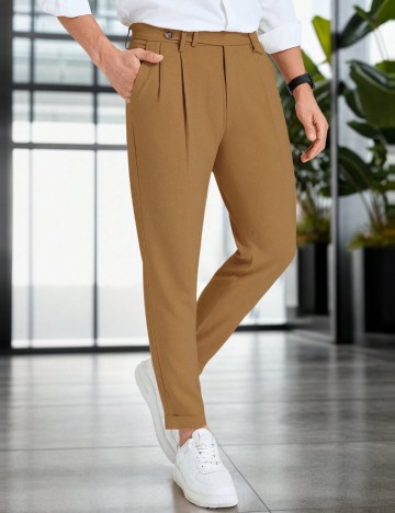 Pantaloni Shein MANFINITY, maro