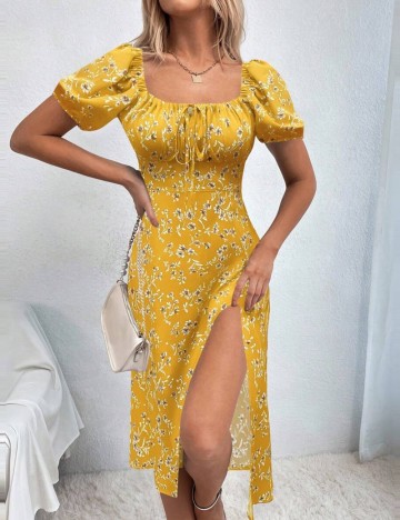 Rochie midi Shein, mix culori