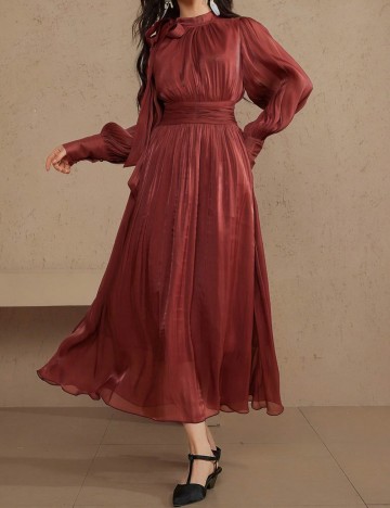 Rochie maxi Shein, cărămiziu