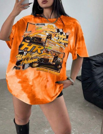 Tricou Shein, portocaliu