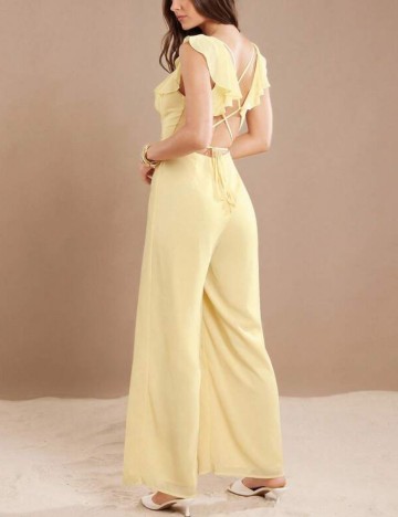 Salopetă lungă Shein, galben