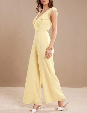 Salopetă lungă Shein, galben