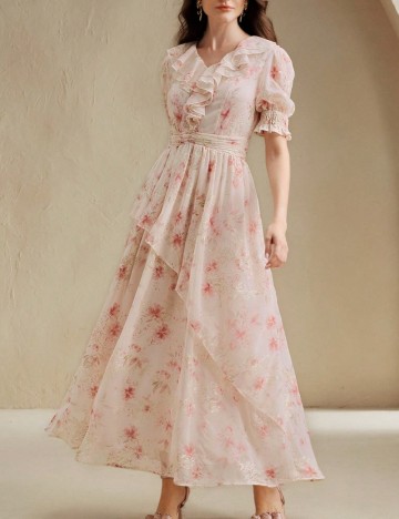 Rochie midi Shein Anewsta, roz