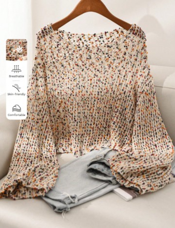 Bluză Shein Curve+, mix culori