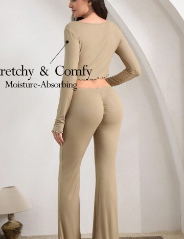 Compleu pijamale Shein, verde