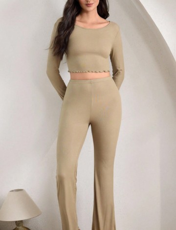 Compleu pijamale Shein, verde