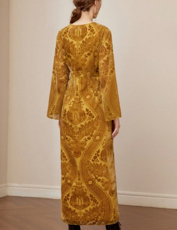 Rochie midi Shein MOTF, galben