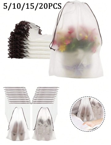 Set saci impermeabili Shein, transparent