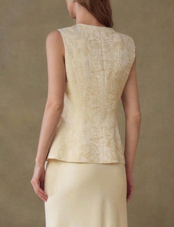 Vestă Shein MOTF, crem