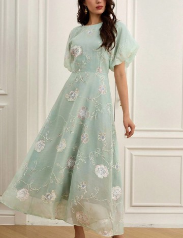 Rochie midi Shein, verde