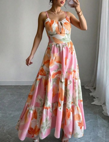 Rochie maxi Shein, mix culori