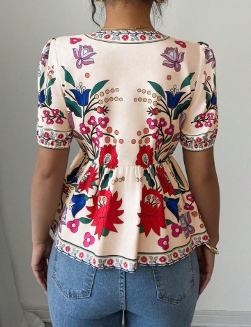 Cămașă cu mânecă scurtă Shein, mix culori