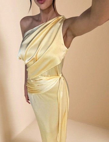 Rochie midi Shein, galben