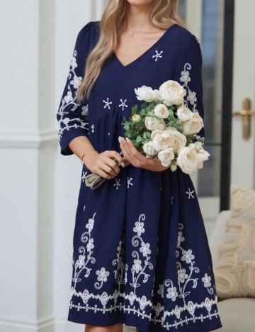 Rochie mini Shein Emery Rose, albastru